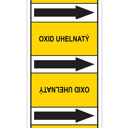 Značení potrubí, oxid uhelnatý